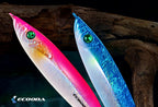 Short Metal Jig, 35–195 g (1.2–6.9 oz), Glow & Silver – product photo