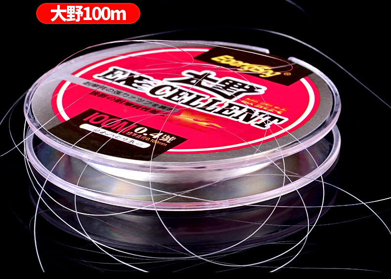Carbon Fishing Line, 100 m (109 yd), Clear White, Japanese Size 0.4-6.0 – product photo