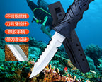 Stainless Steel Dive Knife with Leg Sheath, 9.9 cm Blade – product photo