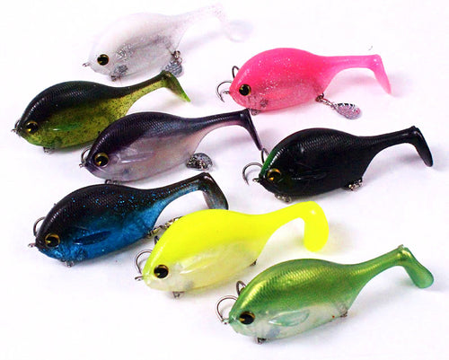 Weighted Bluegill Swimbait with Spoon, 100 mm, 31 g (1.1 oz) – product photo