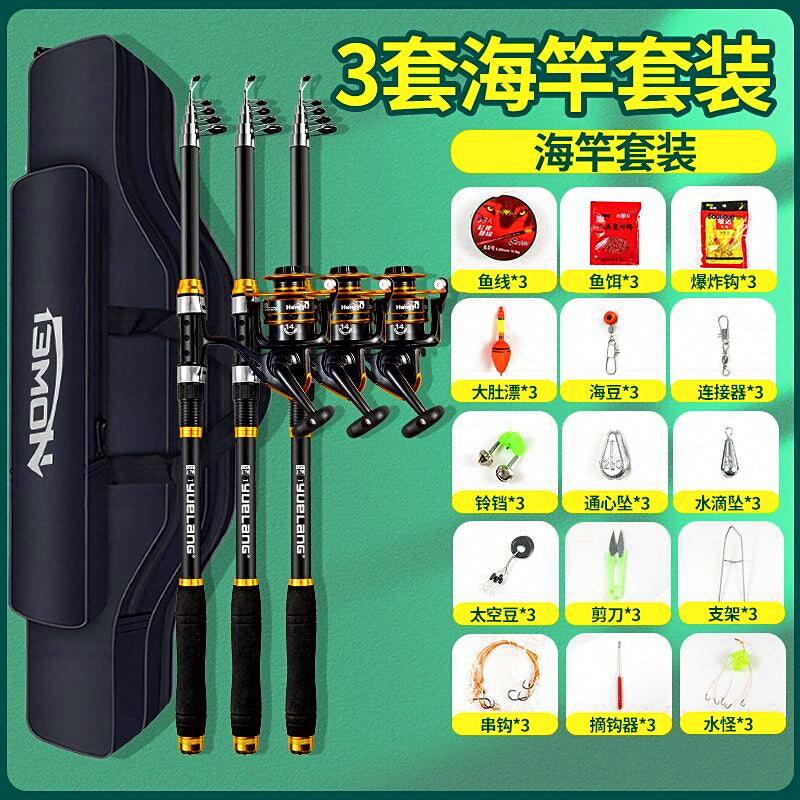 Rod and Reel Combo with Bag, 2.1–3.6 m (6.9–11.8 ft) – product photo