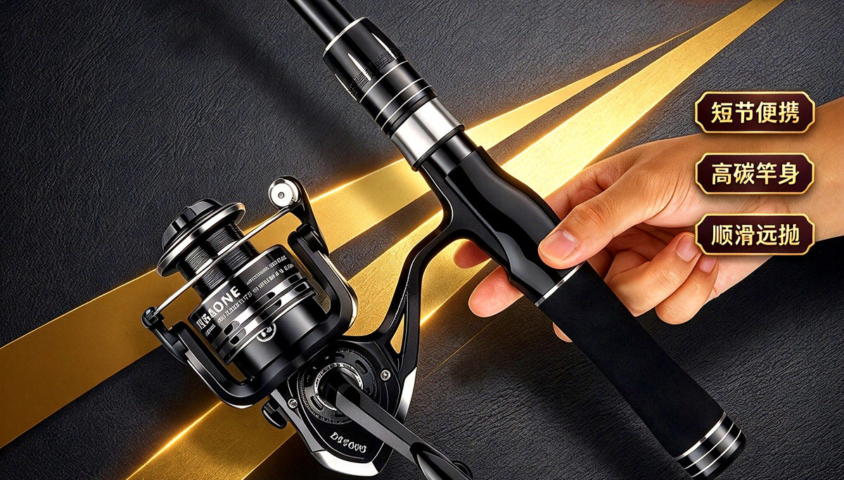 Telescopic Lure Rod, 6-Piece, 1.6–2.7 m (5.2–8.9 ft) – product photo