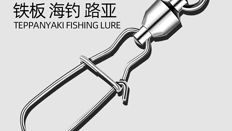 Stainless Steel Ball Bearing Snap Swivel, Figure-8 Ring – product photo