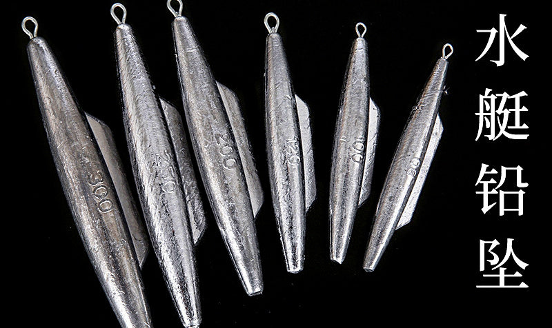 Submarine Shark Fin Lead Sinker, 2.8–105.8 oz (80–3000 g) – product photo