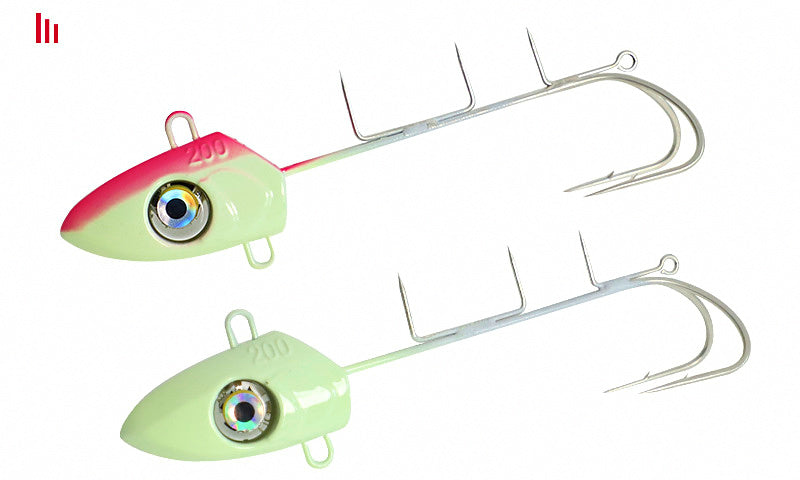 Glow Lead Head Jig with Double Hooks, 100–300 g (3.5–10.6 oz) – product photo