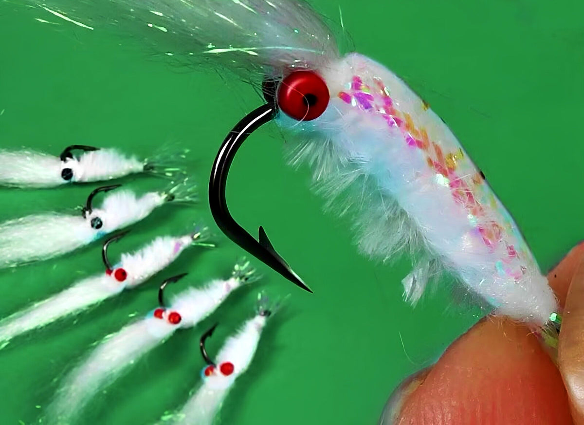Ice Silk Shrimp Micro Lure, 5-Piece Box, Sizes 4–14 – product photo