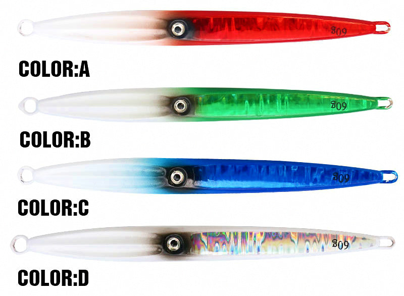Saltwater Slow Pitch Metal Jig, 40–500 g (1.4–17.6 oz) – product photo