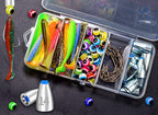 Texas Rig Kit, Bullet Weights & Crank Hooks, 10 Sets + 20 Worms – product photo