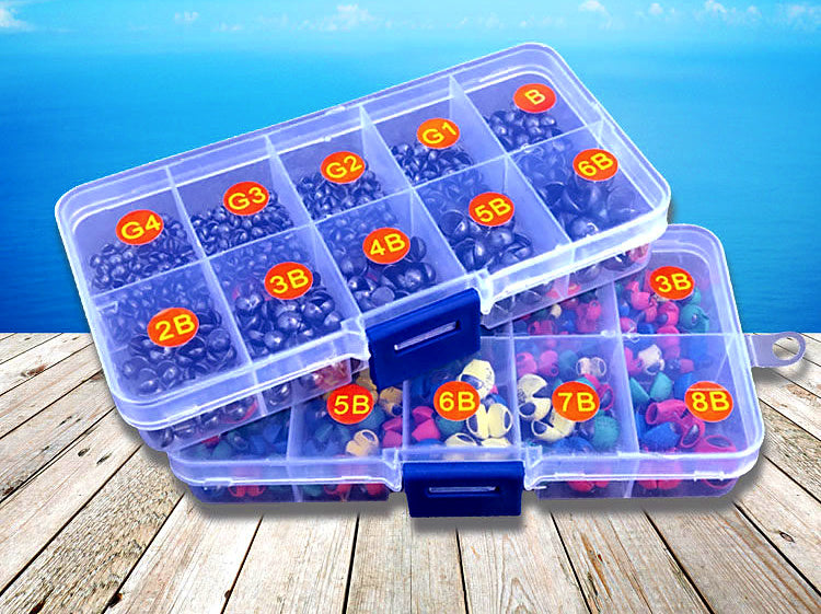 Split Shot Sinker Box Set, Pinch-On Weights – product photo