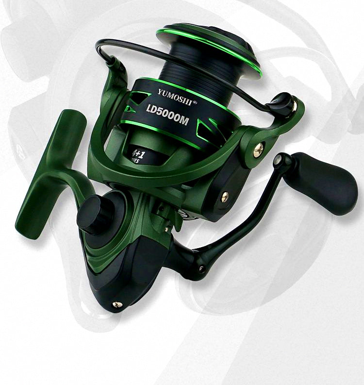 Metal Spinning Reel, Metal Handle, Sizes 2000-7000 – product photo