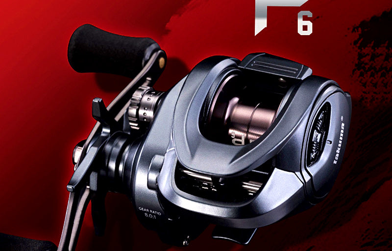 P6 Teardrop Baitcasting Reel, 8.0:1, Micro or General Spool – product photo