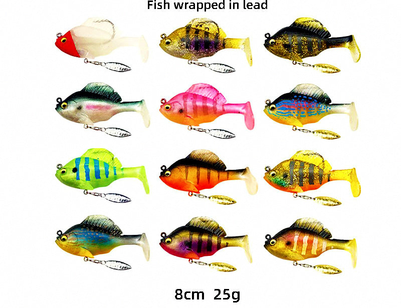 Soft T-Tail Lead Head Swimbait, 10–24 g (0.35–0.85 oz) – product photo