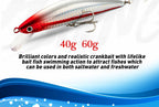 Trolling Minnow Hard Bait, 40 g & 60 g (1.4 & 2.1 oz) – product photo