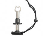 Stainless Steel Fish Gripper with Lanyard, Mini Pistol Grip – product photo