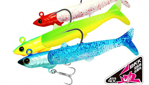 Jig Head Swimbait Kit, Paddle & Curl Tail, 38–53 g (1.3–1.9 oz) – product photo