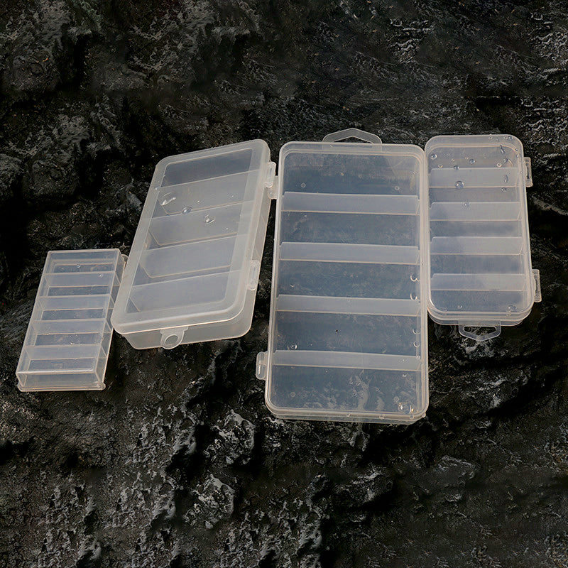 Clear Plastic Lure Box, Multi-Compartment Tackle Storage – product photo