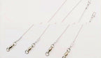 49-Strand Wire Leader 5-Pack, 15–30 cm, with Jig Options – product photo