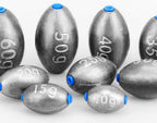 Olive Sinkers with Plastic Core, 0.04–7 oz (1–200 g) – product photo
