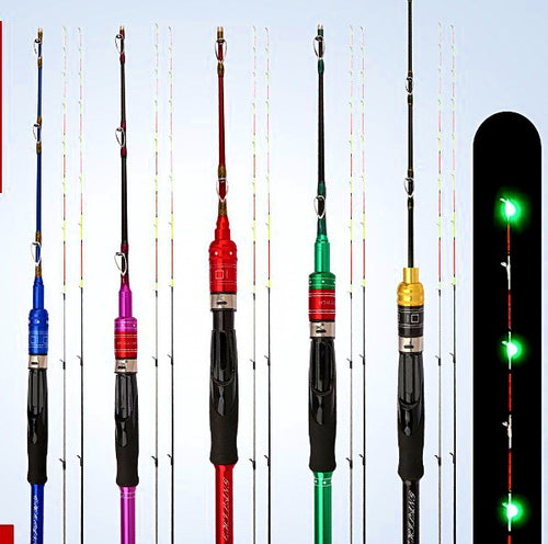 Telescopic Boat Rod, Soft Action, 3-Piece, Glow Tip Option – product photo