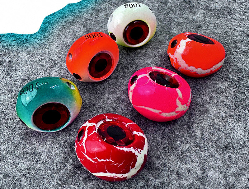 Round Slow Pitch Jig, Glow Colors, 40–300 g (1.4–10.6 oz) – product photo