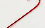 Red Long Shank Bloodworm Hooks, Barbless, Sizes 10–1 – product photo