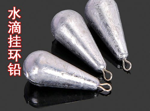 Teardrop Lead Sinker with Eyelet, 10–1000 g (0.35–35 oz) – product photo