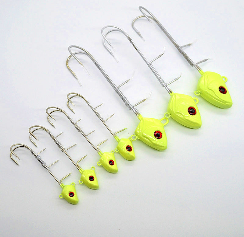Glow Fish Head Double Hook Rig, 7–225 g (0.25–7.9 oz) – product photo