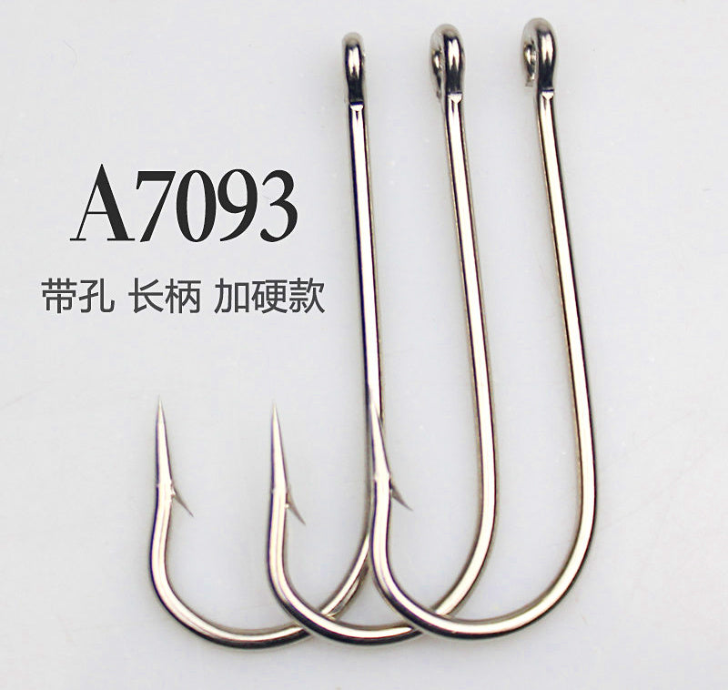 Long Shank Barbed Eyed Hooks, Bulk Pack, Sizes 1–20 – product photo
