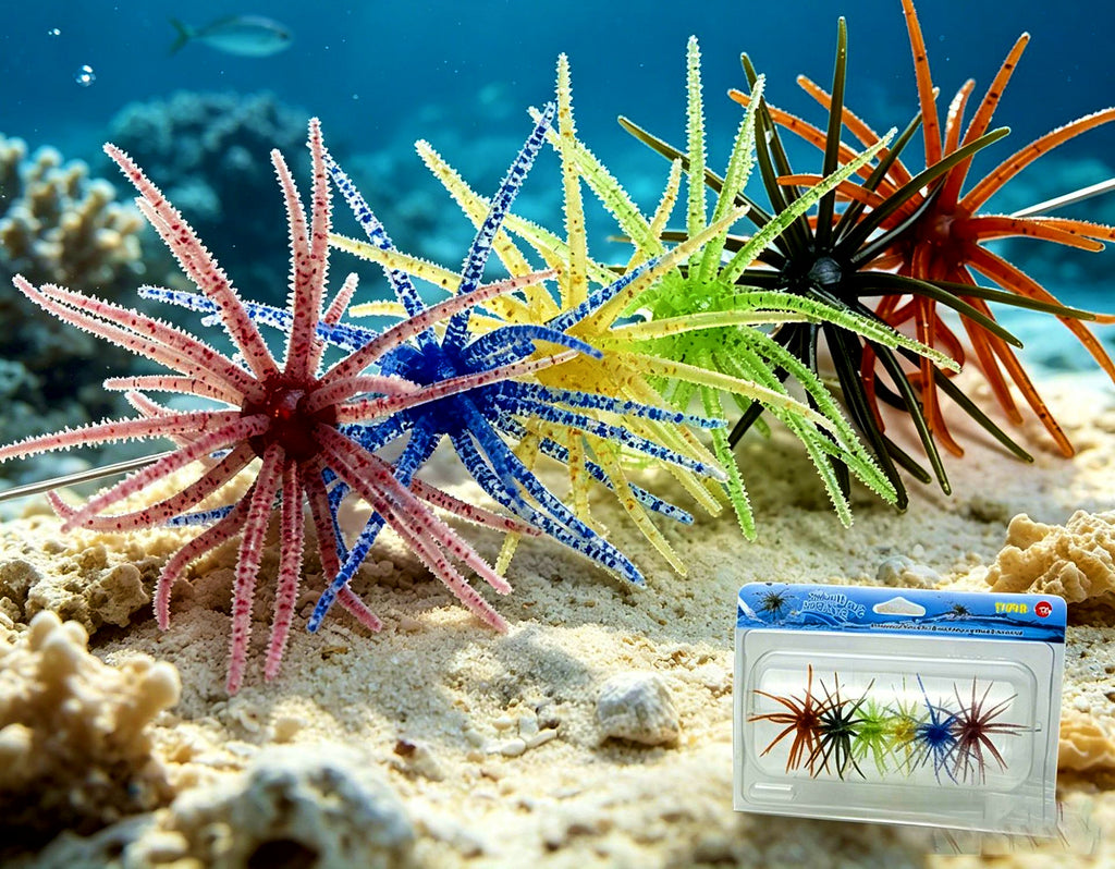 Floating Sea Urchin Soft Bait Set, TPE Lure Tub Pack – product photo