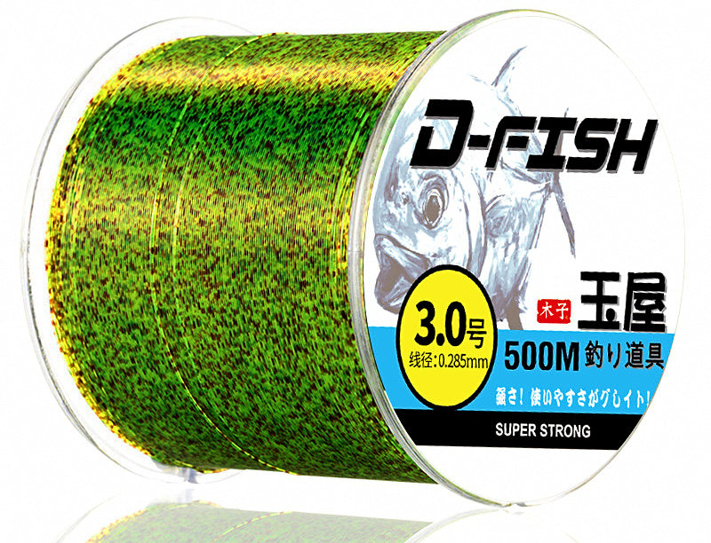 Speckled Nylon Monofilament Fishing Line, 500 m (547 yd) – product photo