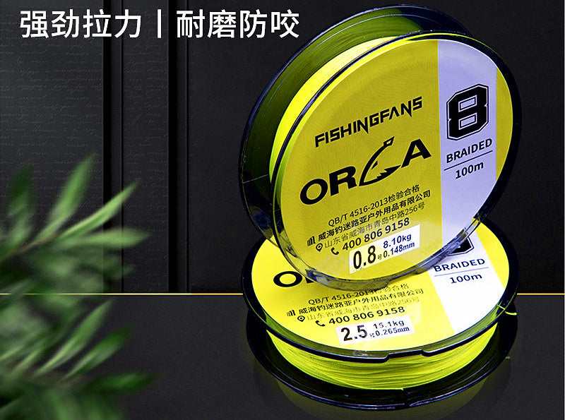8-Strand PE Braided Fishing Line, PE 0.4–5.0 – product photo