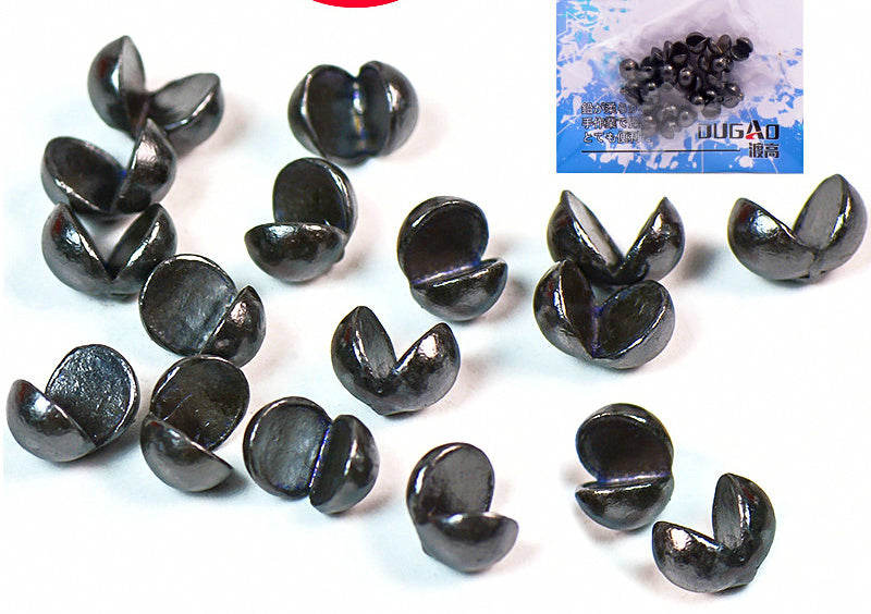 Split Shot Sinkers, Lead Pinch-On, Sizes G5 to 8B – product photo