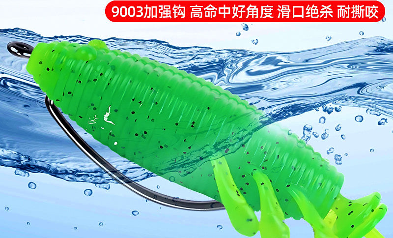 Floating Soft Worm Lure for Snakehead, 3/6/12 Pack – product photo