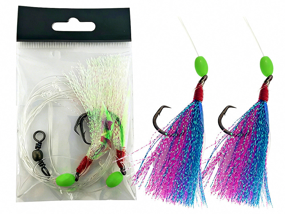 Fish Skin Sabiki Rig, High-Carbon Steel Hooks, 4/0–6/0 – product photo