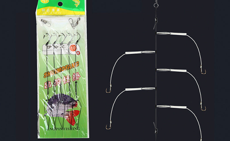 Pre-Tied Braided Line Multi-Hook Rig, Iseni & Maruse Style – product photo
