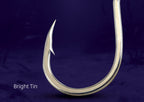 Tin-Plated Single Lure Hook with Ring, Sizes 10 to 4/0 – product photo