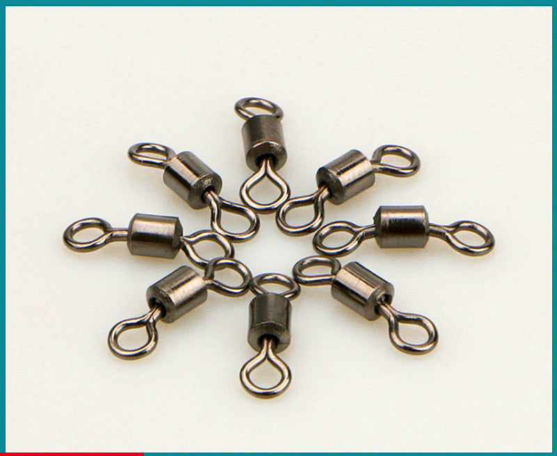 Barrel-Style Figure 8 Swivels, Nickel-Plated Brass, Sizes 12–2/0 – product photo