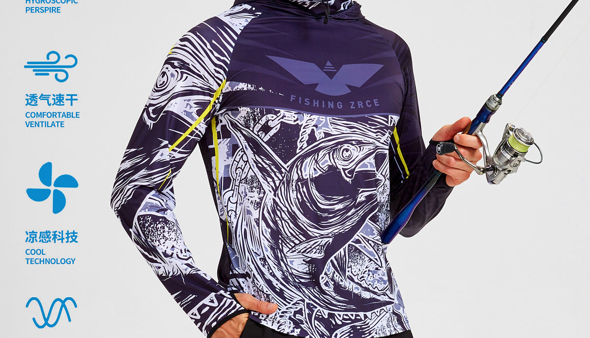 Men's Ice Silk Sun Protection Fishing Shirt, Quick-Dry – product photo