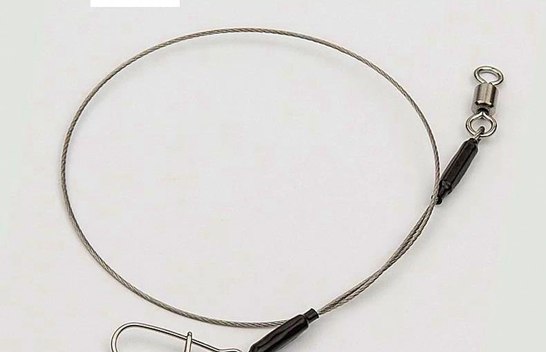 Stainless Steel Wire Leader with Snap, 30–100 cm (12–39 in) – product photo