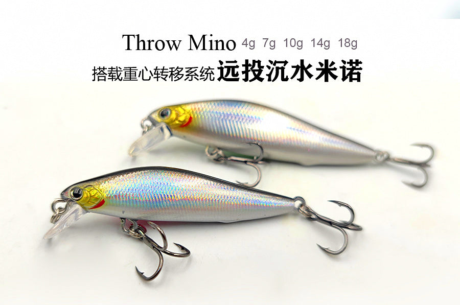 Slow-Sinking Minnow Lure, 4.5–10 g (0.16–0.35 oz) – product photo