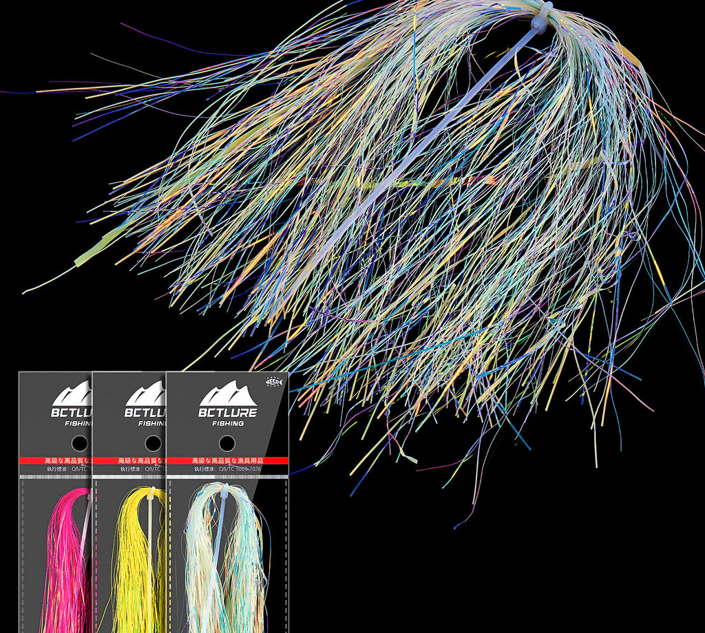 Flash Tying Thread for Jig Hooks, Glow & Laser, 30 cm (11.8 in) – product photo