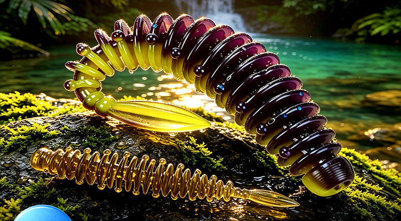 Floating Bubble Worm Soft Bait, 6 cm (2.4 in) & 7 cm (2.8 in) – product photo