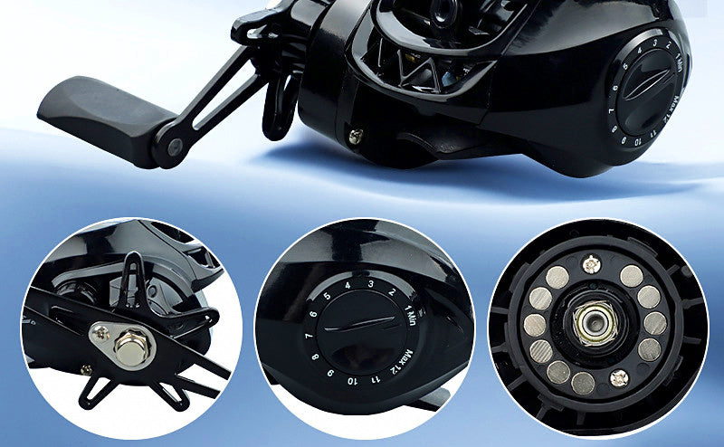 Baitcasting Reel, Left or Right Hand, 7 Colors – product photo