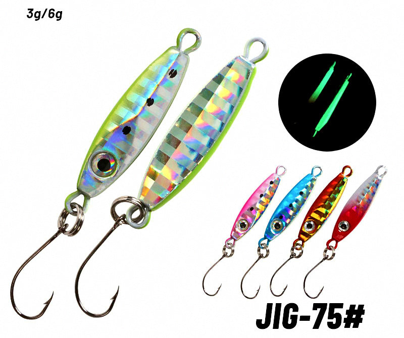 Mini Casting Metal Jig, 3 g (0.11 oz) & 6 g (0.21 oz) – product photo