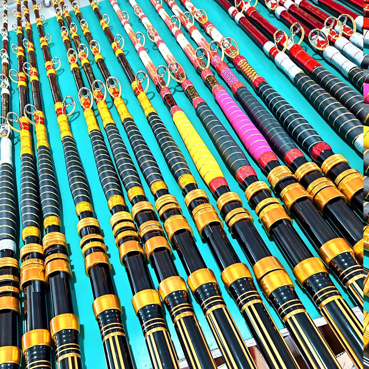 Electric Reel Boat Rod, 2.5 m (8.2 ft) Fiberglass, SIC Guides