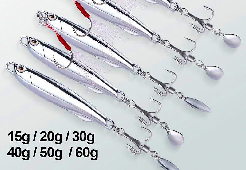 Mirror Silver Casting Spoon Lure, 7–40 g (0.25–1.4 oz) – product photo