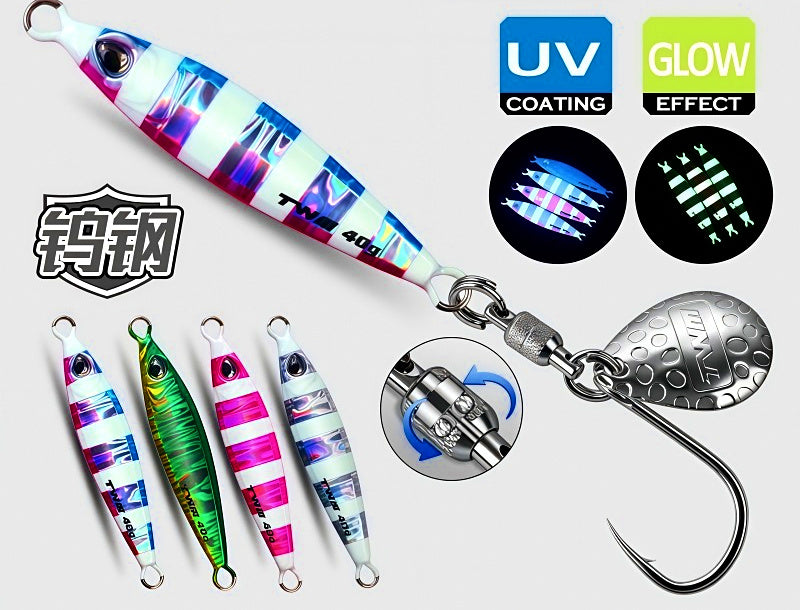 Fast Sinking Casting Jig, Single Hook, 30–80 g (1.1–2.8 oz) – product photo