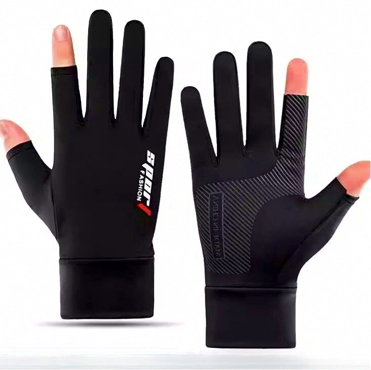 Sun Protection Fishing Gloves, Touchscreen, Fingerless