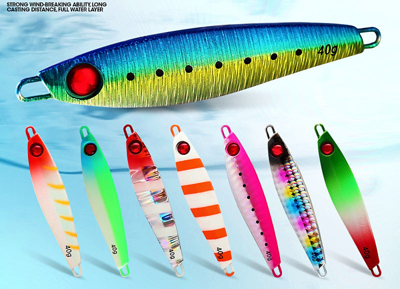 Shore Casting Metal Jig, 20–40 g (0.7–1.4 oz), Glow Colors – product photo