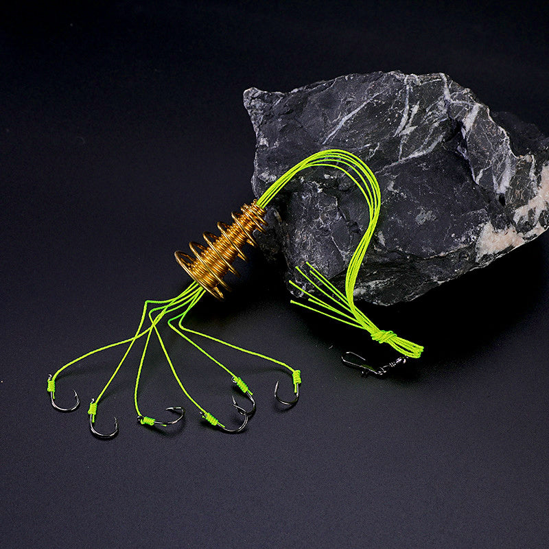 Snag-Resistant Spring Hook Rig, Barbed, Sizes 7–13 – product photo